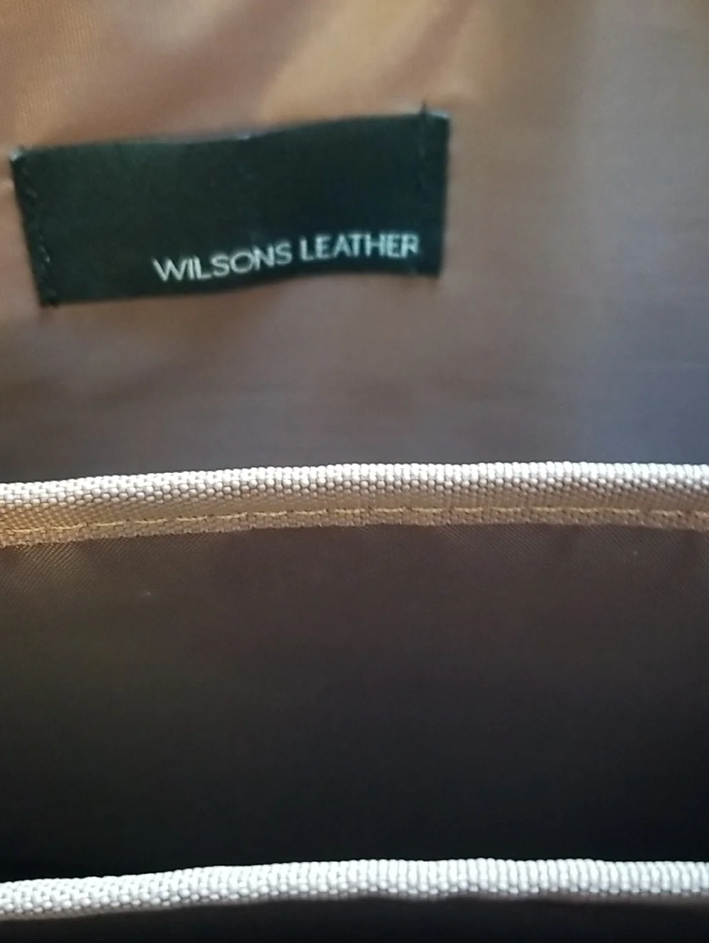 Wilson Leather Camel Briefcase Satchel Laptop Bag Large Compartments EUC